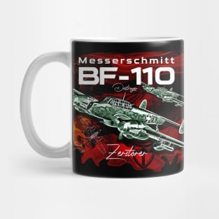 Messerschmitt BF-110 Luftwxaffe War plane Mug